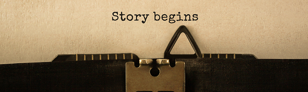 Písmo psacího stroje "Příběh začíná" symbolizuje přechod na EDI: začátek je snadný